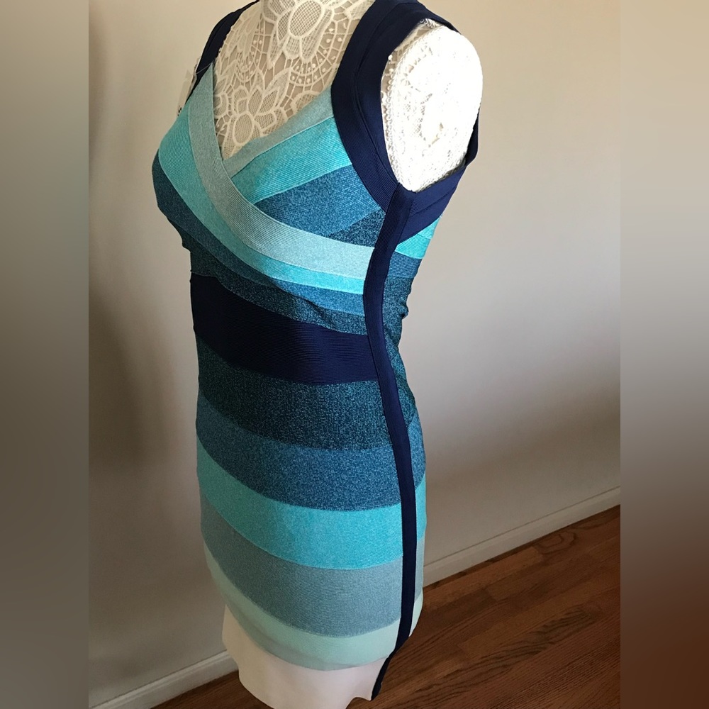 Blue stretchy dress NWT